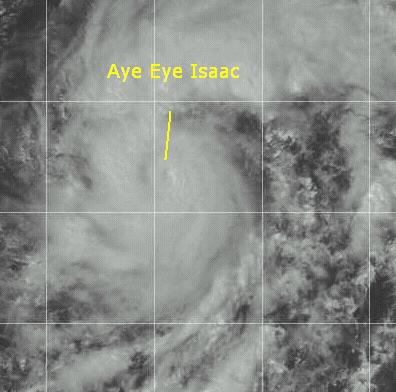 Hurricane Isaac in the East Atlantic